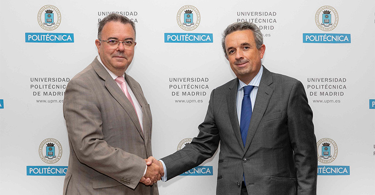 Guillermo Cisneros, rector de la UPM y Enrique Francia, Consejero Delegado de Grupo Vips