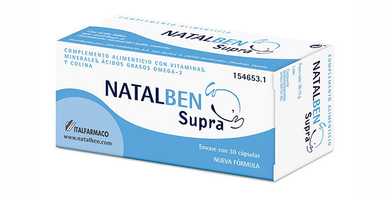 Natalben Supra embarazo 30 cápsulas Omega 3, Vitaminas y Minerales