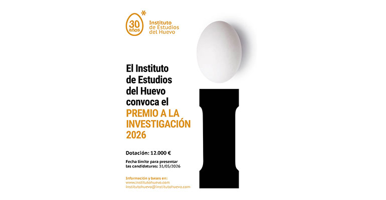 El Instituto de Estudios del Huevo abre la convocatoria de su Premio a la Investigación 2026