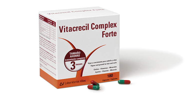 Vitacrecil Complex Forte, de Laboratorios Viñas, para nutrir cabello y uñas