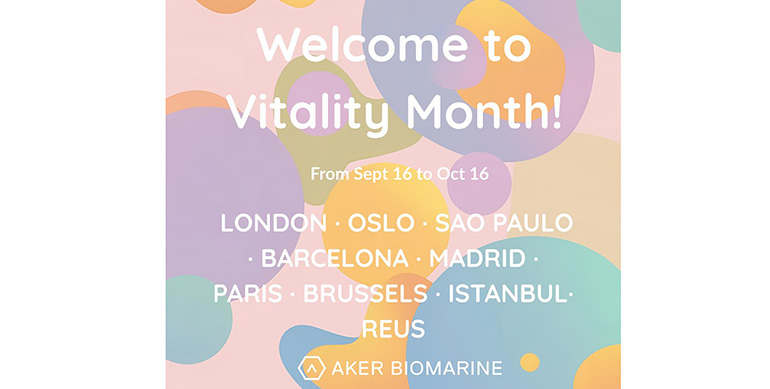Aker BioMarine presentará en Vitality Month 2025 los últimos avances científicos detrás del bienestar metabólico