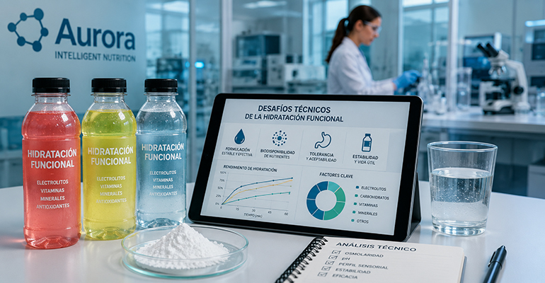 Aurora Intelligent Nutrition analiza los desafíos técnicos de la hidratación funcional