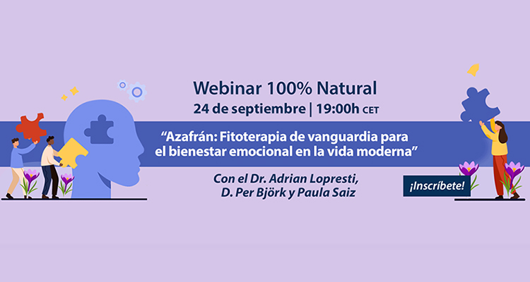 Las propiedades del azafrán en fitoterapia centran el próximo webinar de 100% Natural