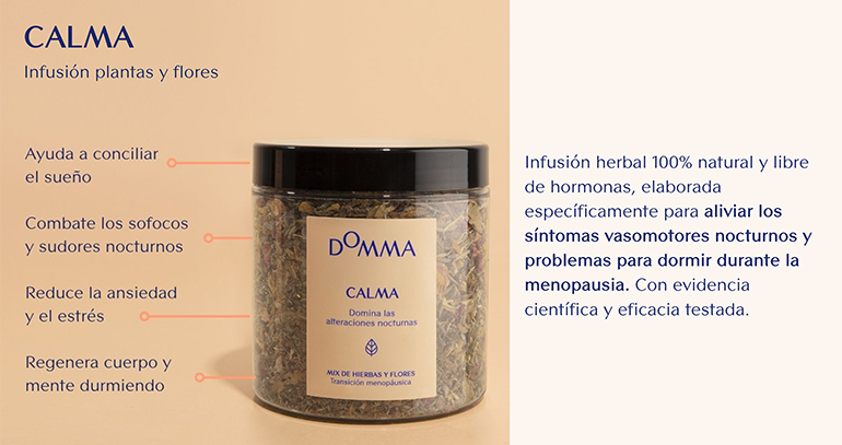 calma infusión menopausia