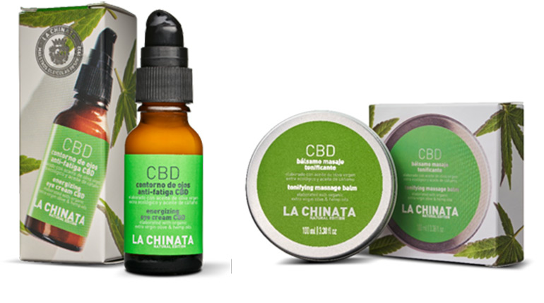 Línea de cosmética con cannabidiol