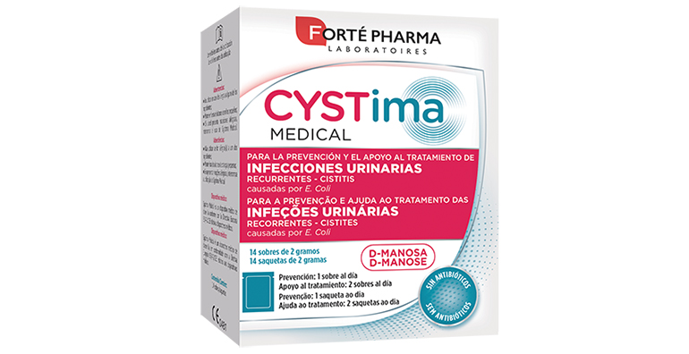 Reig Jofre con su marca Forté Pharma presenta CYSTima Medical paa combatir la cistitis