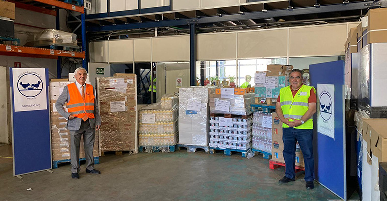 Fesnad entrega 7.000 kilos de comida al Banco de Alimentos de Madrid