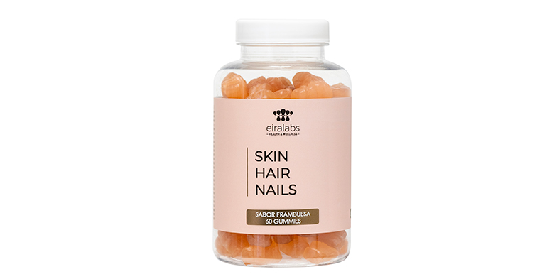 Gummies que fortalecen el cabello, las uñas y la piel con sabor a frambuesa