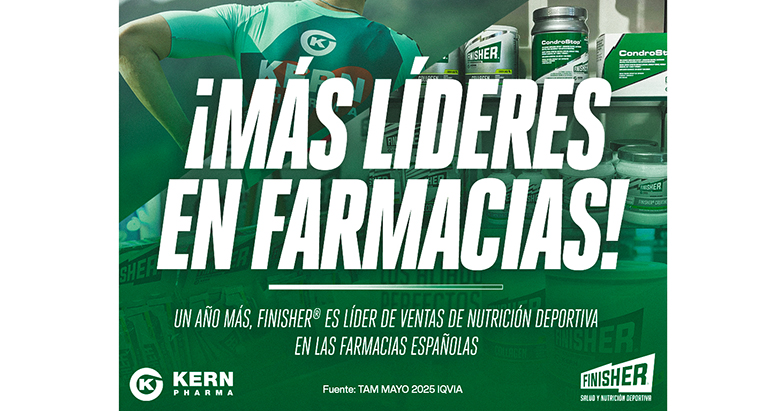 Por segundo año, Finisher® de Kern Pharma encabeza el mercado de nutrición deportiva en farmacias