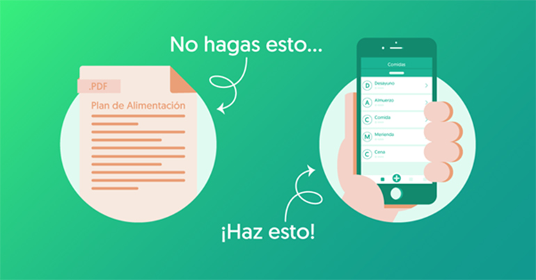 Plan de alimentación vs App móvil