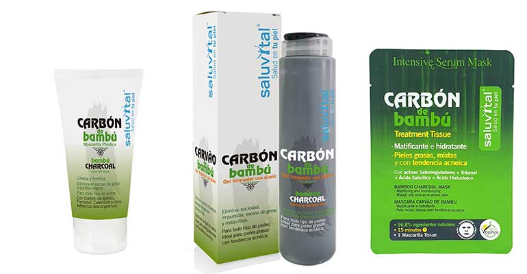 Saluvital productos cosméticos carbón activo