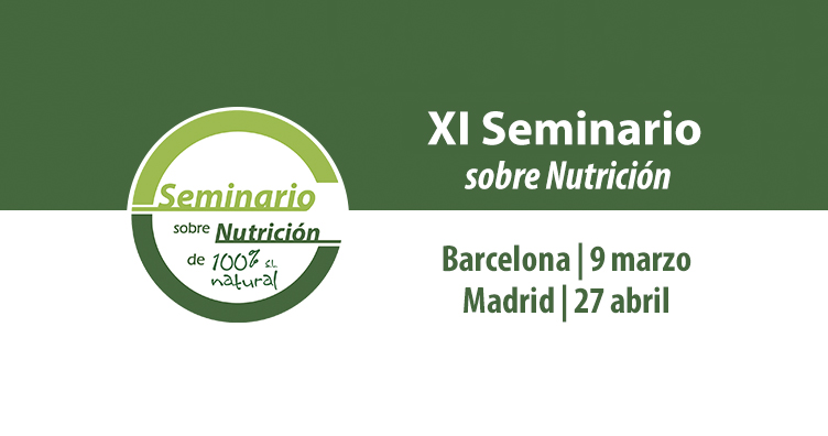 Los profesionales de la salud están llamados al XI Seminario sobre Nutrición de 100% Natural, el 27 de abril en Madrid