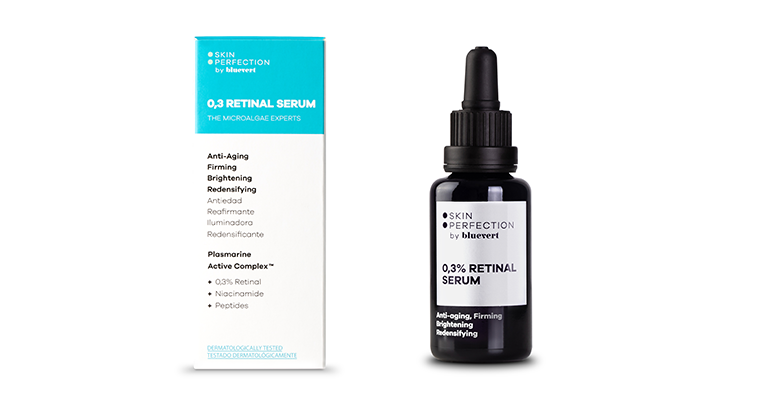 Sérum con retinal al 3% y exclusivo activo de microalgas marinas