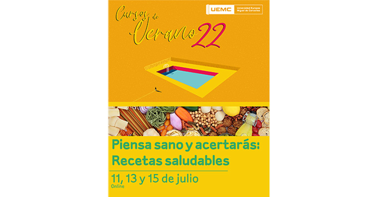 La nutrición saludable y su aplicación práctica en recetas centra un Curso de Verano UEMC online