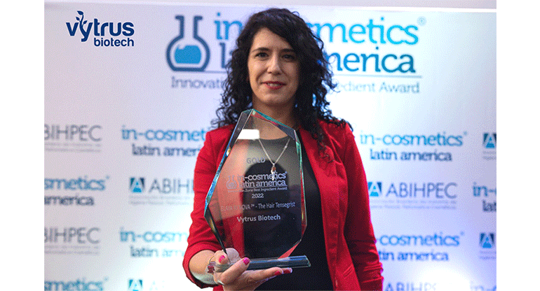 Vytrus recibe el premio Gold Best Ingredient Award