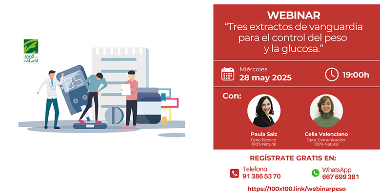 webinar 100% Natural control de peso y glucosa